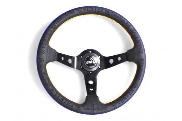 Vertex King Steering Wheel; Leather; 330mm x 90mm Deep